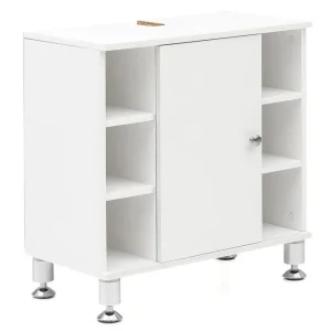 Kampanjpris Wohnling Tvättställsskåp Wohnling Folierad spånskiva 1 dörr 6 förvaringshyllor modern - Hus & renovering