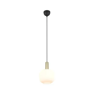 Trio Lighting Pendel TRIO Diva 1-del, Mattmässing/vit 1-del, Mattmässing/vit - Belysning & el Endast idag