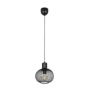 Beställ nu Trio Lighting Pendel TRIO Gila 23 cm, Mattsvart 23 cm, Mattsvart - Belysning & el