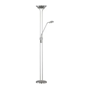 Säker betalning Trio Lighting Golvlampa TRIO Spock Borstad stål Borstad stål - Belysning & el