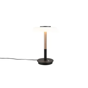 Trio Lighting Bordslampa TRIO Celeste Mattsvart/vit/kaffebrun Mattsvart/vit/kaffebrun - Belysning & el I lager