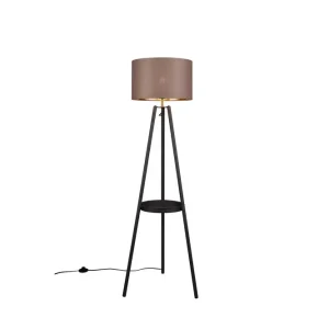 Fri frakt Trio Lighting Golvlampa TRIO Colette Mattsvart Mattsvart - Belysning & el
