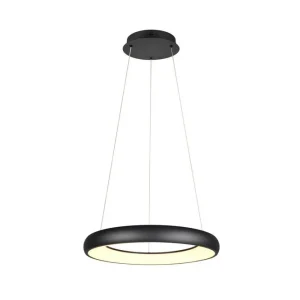 Fynd Trio Lighting Pendel TRIO Cardona 62 cm, Mattsvart 62 cm, Mattsvart - Belysning & el