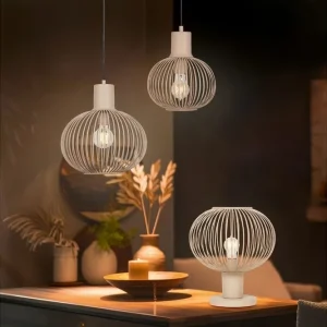 Handla nu Trio Lighting Pendel TRIO Gila 33 cm, Sand 33 cm, Sand - Belysning & el