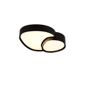 Trio Lighting Taklampa TRIO Rise 43 cm, Mattsvart 43 cm, Mattsvart - Belysning & el Kundfavorit