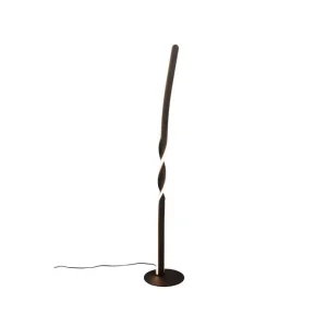 Snabb leverans Trio Lighting Golvlampa TRIO Ginko Mattsvart Mattsvart - Belysning & el