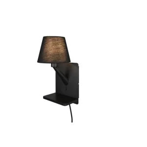 Beställ nu Trio Lighting Vägglampa TRIO Comfort Mattsvart Mattsvart - Belysning & el