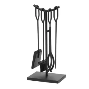 Outlet Mustang Eldstadsset Mustang Bridge 4 Delar Svart - Inredning