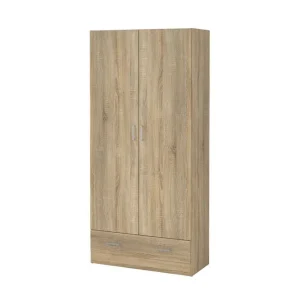 Köp online Tvilum Space Garderobdsskåp 79x170 cm Natur - Förvaring