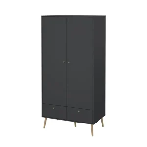Extra rabatt Tvilum Shinta Garderobdsskåp 99x200 cm Grå - Förvaring
