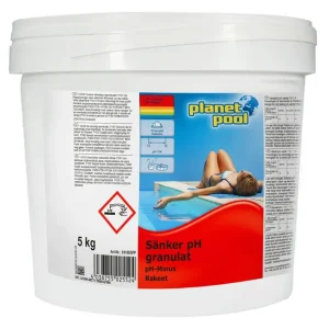 Sänkt pris Planet Pool Vattenvård Planet Pool Sänker pH Granulat 3 kg 3 kg - Trädgård & spabad