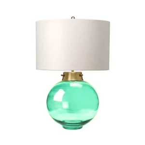 Bordslampa Elstead Lighting Kara Åldrad mässing - Mörkgrönt glas Åldrad mässing - Mörkgrönt glas - Belysning & el Premium