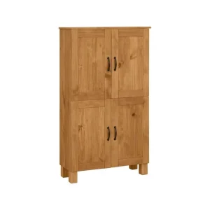 Nyhet Loft24 Badrumsskåp Alby 75x30x130 cm, Betsad/Vax 75x30x130 cm, Betsad/Vax - Hus & renovering