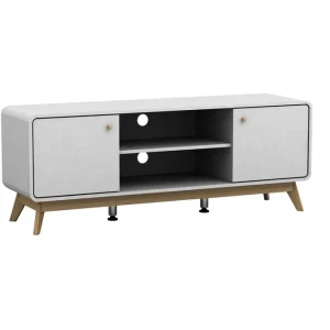 Loft24 Lowboard Cassie 140x39x53 cm, Vit/Vit 140x39x53 cm, Vit/Vit - Möbler Expressleverans