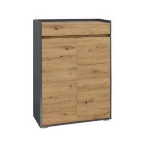 Loft24 Skoförvaring Kosmo Antracit/Ek Antracit/Ek - Förvaring Extra rabatt