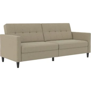 Loft24 Bäddsoffa Hartford 203x83x82 cm, Cappuccino, Linnetyg Utseende (100% Polyester 203x83x82 cm, Cappuccino, Linnetyg Utseende (100% Polyester - Möbler Nedsatt pris