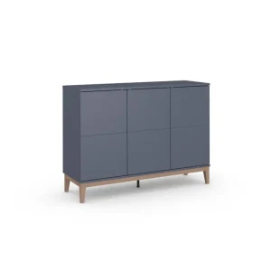 Loft24 Skänk Pelle 120x41x85 cm, Grå/Wotan Ek 120x41x85 cm, Grå/Wotan Ek - Förvaring Köp nu