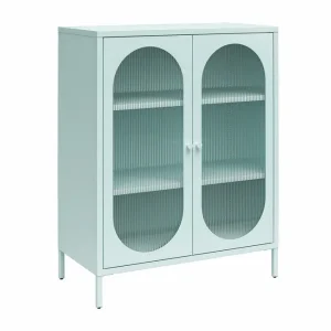 Fynd Loft24 Medicinskåp Loft24 Skåp Luna 80x40x102 cm, Himmelsblå Light Blue,Blå - Förvaring