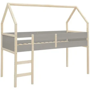 Loft24 Himmelsäng Square Line Grå, 205x96x184 cm Grå, 205x96x184 cm - Möbler Fynd