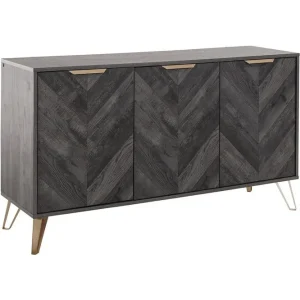 Expressleverans Loft24 Skänk Mörkt trä 133x40x75 cm 133x40x75 cm - Förvaring