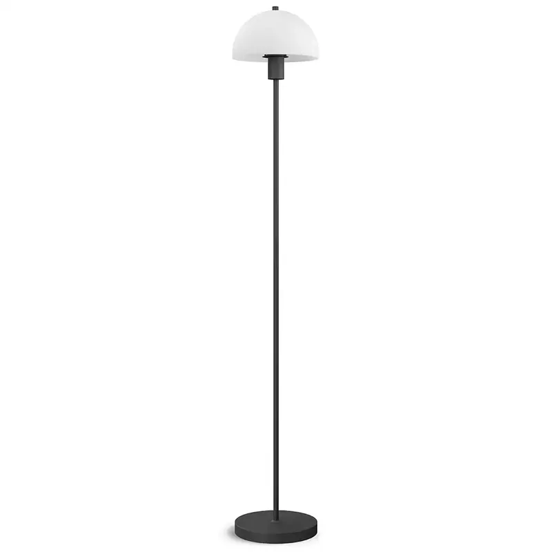 Billig Vienda golvlampa svart/glas E14