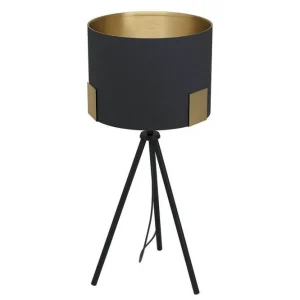Golvlampa Eglo Tortola 1 Svart/Mässing - Belysning & el Snabb frakt