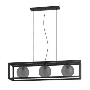 Kundfavorit Eglo Takpendel Eglo Arangona Svart/Grå Ram med 3 Lampor - Belysning & el