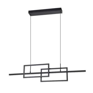 Nyhet Eglo Takpendel Eglo Puebla Svart/Vit 115 cm 115 cm - Belysning & el