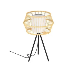I lager Bordslampa Eglo Monterroso Natur - Belysning & el