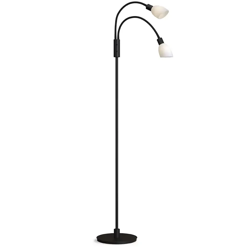 Expressleverans Cut golvlampa duo svart G9