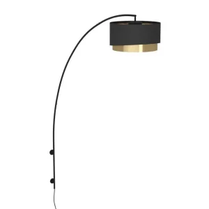 Extra rabatt Vägglampa Eglo Manderline Svart/Mässing - Belysning & el
