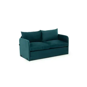 Lägg i varukorgen 2-sits bäddsoffa Rubby (128 x 70 x 66 cm) Petrolgrön Petrolgrön - Möbler