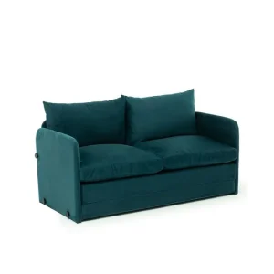 Fri frakt 2-sits bäddsoffa Rubby (148 x 70 x 66 cm) Petrolgrön Petrolgrön - Möbler