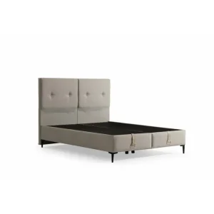 Billigare Dubbel Sängram & Sänggavel Badena Beige 140 x 40 x 200 cm - Möbler