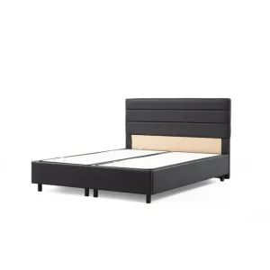 Dubbel Sängram & Sänggavel Sonyi Antracit 160 x 110 x 200 cm - Möbler Billigare