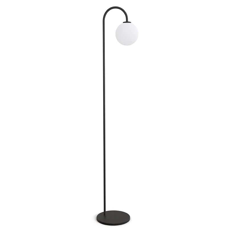 Fynd Ballon golvlampa svart G9