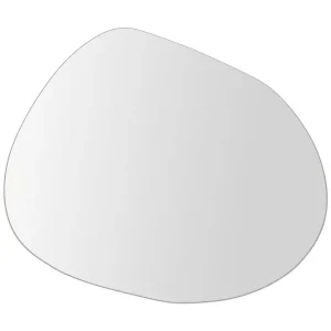 Premium Asymmetrisk Spegel 75x55 cm Svart - Inredning