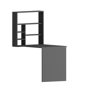 Irbene Väggskrivbord 59 cm med Förvaring Hylla Antracit - Möbler Begränsad tid