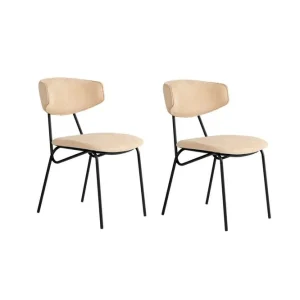 Matstol Sanroman Beige / Svart Beige / Svart - Möbler Sista chansen