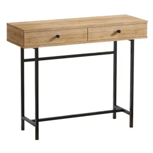 Konsollbord 100 cm Natur/Svart - Möbler Kundfavorit