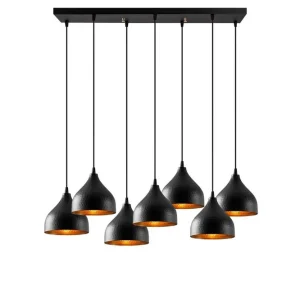 Sänkt pris Taklampa Thela Seven Svart Svart - Belysning & el