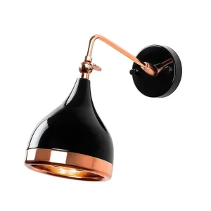 Populär Vägglampa Soodz Svart / Koppar Svart / Koppar - Belysning & el