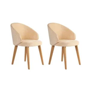 Matstol Sanroman Classic Beige / Mörk Ek Beige / Mörk Ek - Möbler Handla nu