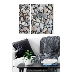 Billigare Canvastavla Nautical 3-pack Flerfärgad 20x50 cm - Inredning
