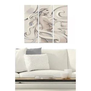 Canvastavla Abstract 3-pack Flerfärgad 20x50 cm - Inredning Beställ idag
