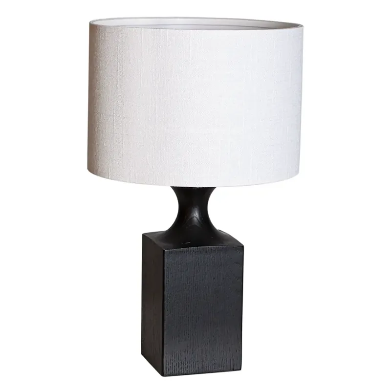 Woody bordslampa H: 42cm svart/vit Erbjudandepris