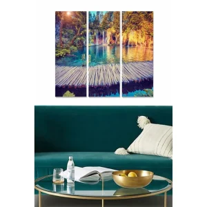 Populärt val Canvastavla Scenic 3-pack Flerfärgad 20x50 cm - Inredning