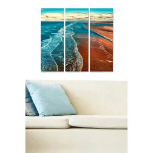 Canvastavla Nautical 3-pack Flerfärgad 20x50 cm - Inredning Expressleverans