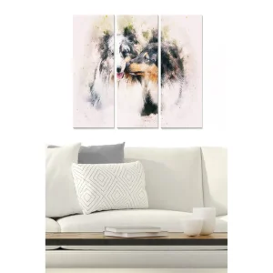 Snabb frakt Canvastavla Animal 3-pack Flerfärgad 20x50 cm - Inredning