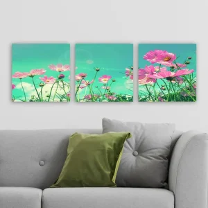 Dekorativ Canvastavla 3-Delar 30x30 cm Flerfärgad - Inredning Reapris